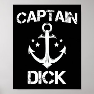 Captain Willy Funny Birthday Personalized Name Boa Poster