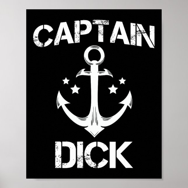 Captain Willy Funny Birthday Personalized Name Boa Poster (Front)
