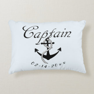 Captain with Anchor Accent Pillow