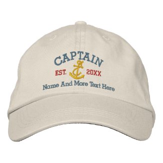 Captain With Anchor Personalized