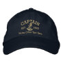 Captain With Anchor Personalized Embroidered Baseball Hat