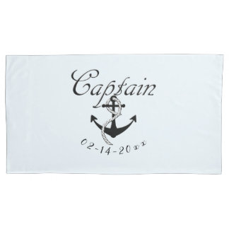 Captain with Anchor Pillow Case