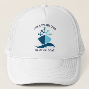 Captain Your Boat Name  Trucker Hat