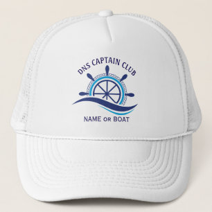 Captain Your Boat Name  Trucker Hat