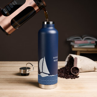 Captain (Your Name) insulated Water Bottle