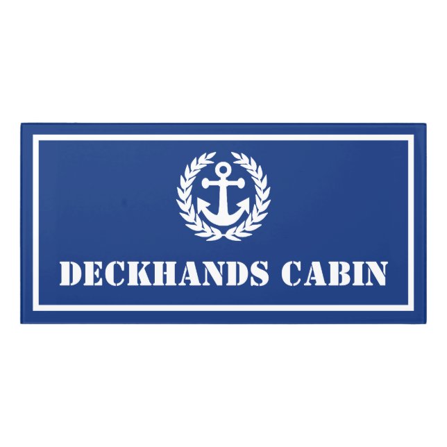 Captains cabin  door sign (Classic Front)