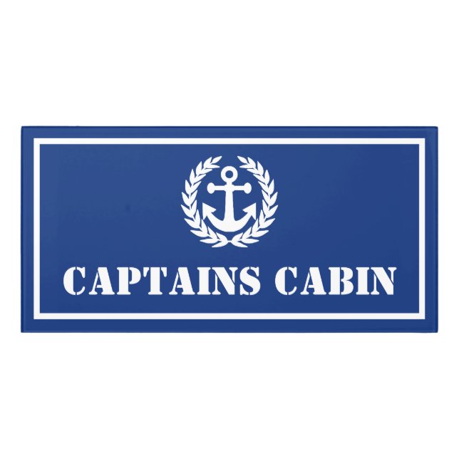 Captains cabin  door sign (Classic Front)