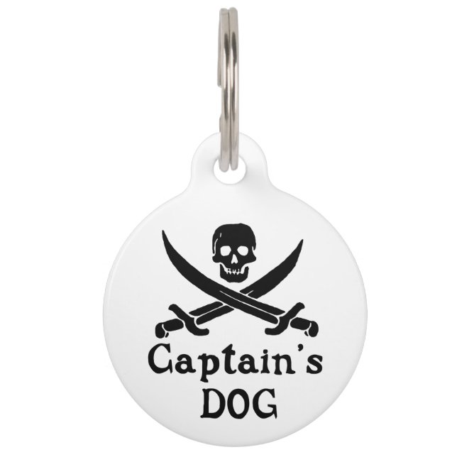 Captain's Dog Pet Tag (Front)
