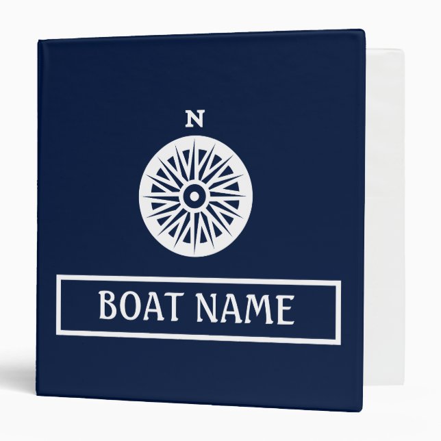 Captain's Log - Compass 3 Ring Binder (Front/Inside)