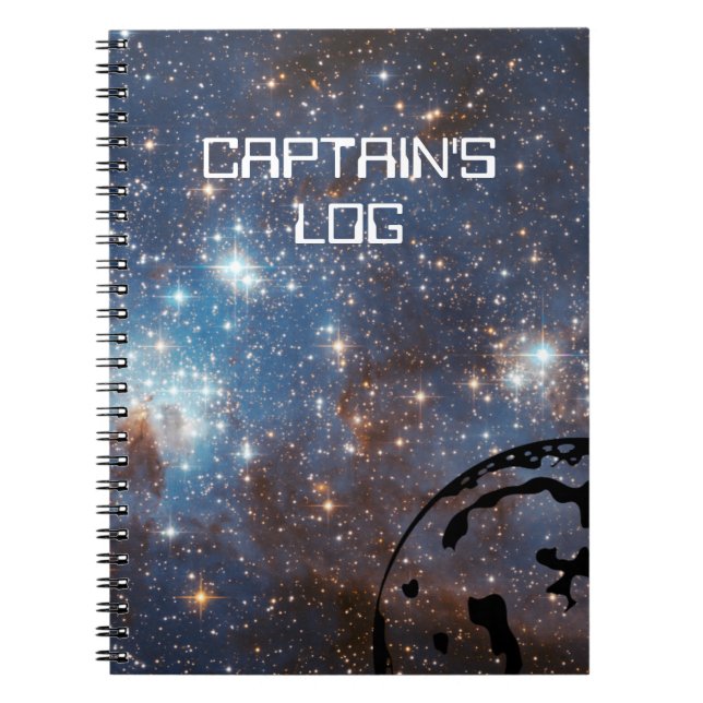 Captain's Log space travel journal (Front)