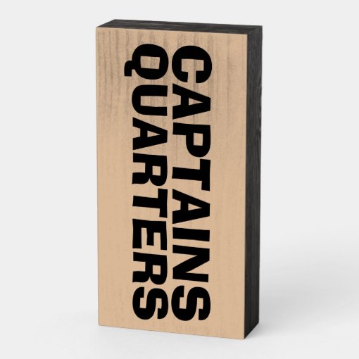 CAPTAINS QUARTERS DAD RUSTIC WOOD SIGN Zazzle