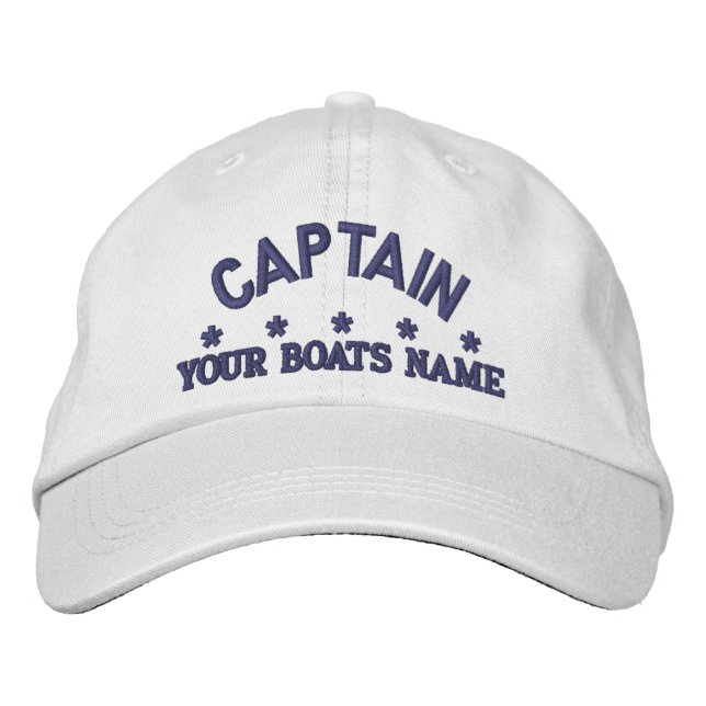 Captains sailing embroidered baseball cap (Front)