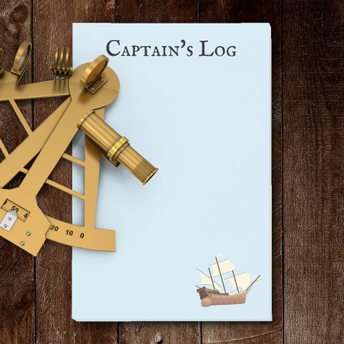 Captains Ship Log Post_it Notes