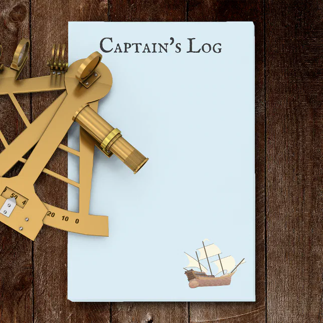 Captain's Ship Log Post-it Notes | Zazzle