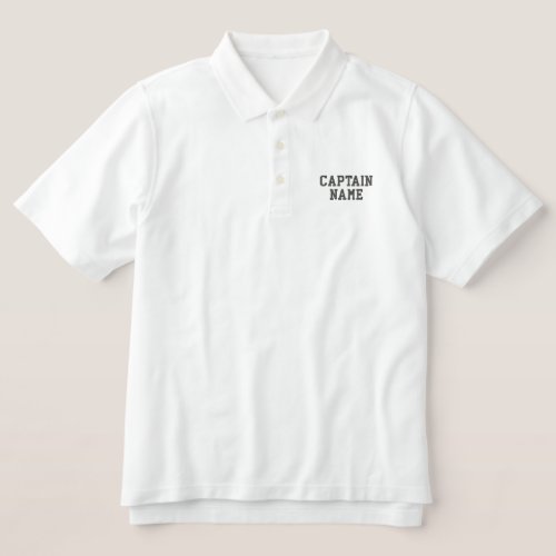 Captains Vessel Classic Polo Shirt White