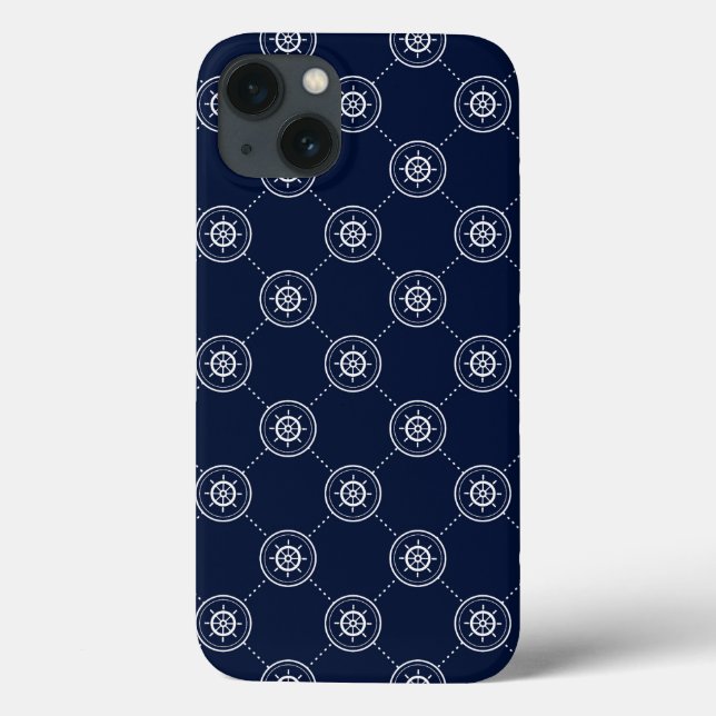 Captain'S Wheel Pattern Case-Mate iPhone Case (Back)