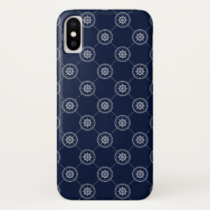 Captain'S Wheel Pattern iPhone X Case