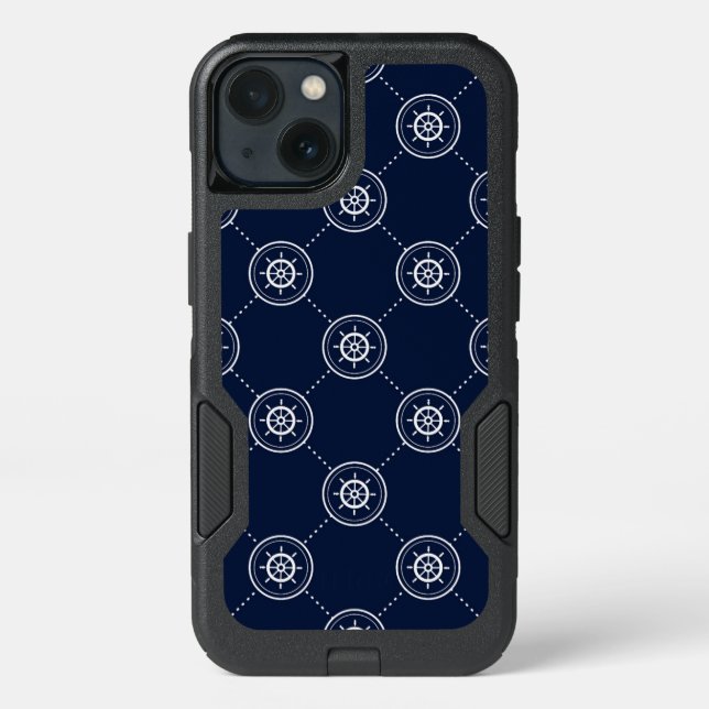 Captain'S Wheel Pattern Otterbox iPhone Case (Back)