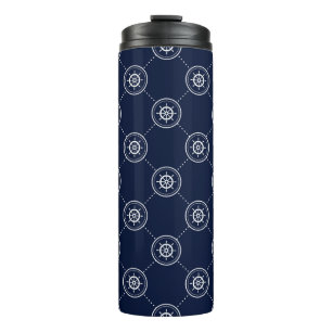 Captain'S Wheel Pattern Thermal Tumbler