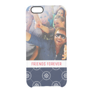 Captain'S Wheel Pattern Your Photo & Text Clear iPhone 6/6S Case