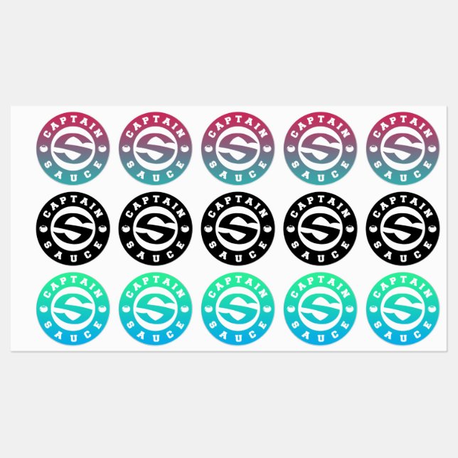 captainsauce varsity sauce labels (Sheet)