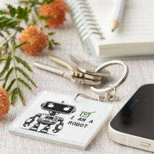 Captcha Robot – I am a Robot Keychain