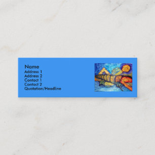 Captiva Fantasy - watercolor Mini Business Card