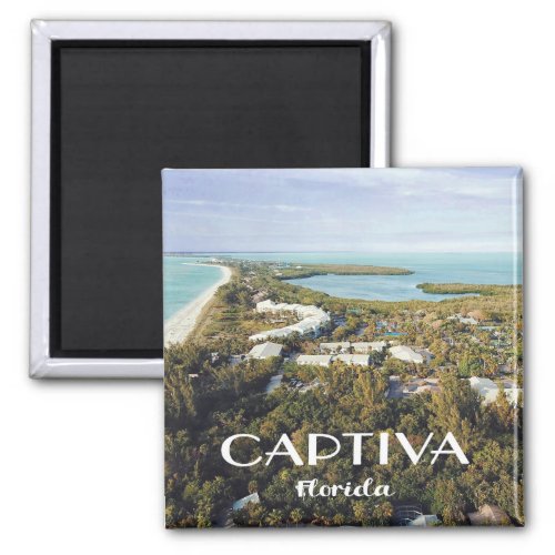 Captiva Island Florida Aerial View Photo Magnet