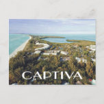 Captiva Island, Florida Aerial View Photo Postcard