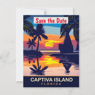 Captiva Island Florida Beach Wedding Invitation