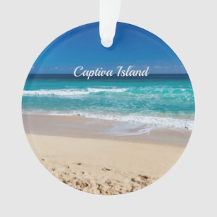 Captiva Island, Florida, sandy beach Ornament