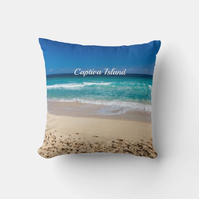 Captiva Island, Florida Throw Pillow (Front)