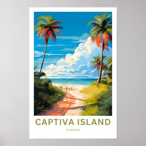 Captiva Island Florida Travel Print