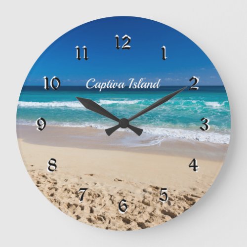 Captiva Island Florida _ tropical paradise Large Clock