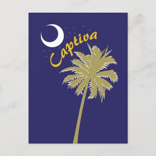 Captiva Island Night Postcard