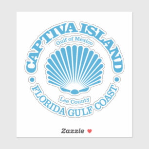Captiva Island (seashell) Sticker