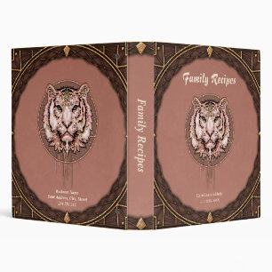 Captivating and artistic depiction of a tiger 3 ring binder