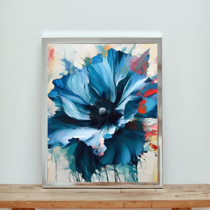 Captivating Azure Flower Photo Print