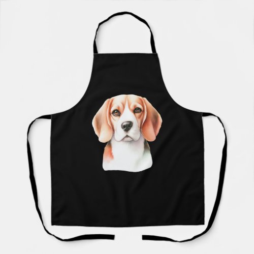 Captivating Beagle Portrait in Fine Detail   Apron