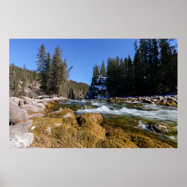 Captivating Beauty of the Athabasca River Poster (Front)
