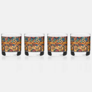 Captivating Blue "Inherited Artistry" Drinkware Tu Whiskey Glass