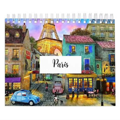 Captivating Calendar of the Streets of Paris 