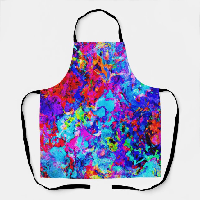 Captivating Color Schemes of Abstract Pattern Apron (Front)