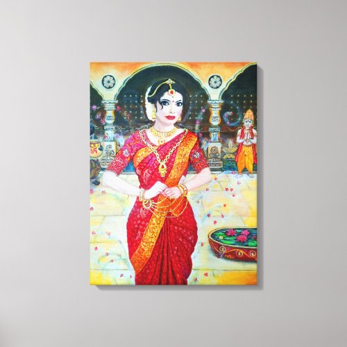 Captivating divine Beauty Mohini Canvas Print