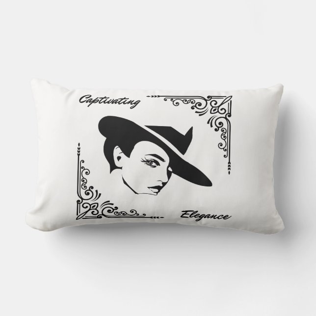 Captivating Elegance Beautiful Modern Pillow (Front)