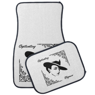 Captivating Elegance Beautiful Modern Woman Car Floor Mat