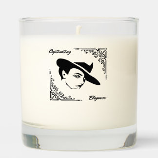 Captivating Elegance Beautiful Modern Woman Scented Candle