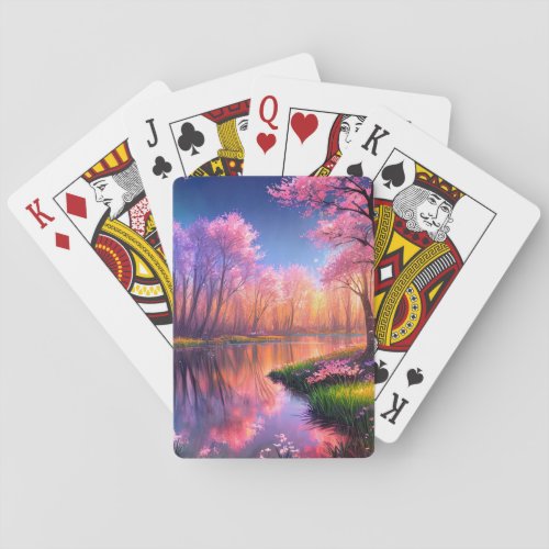 Captivating Forest Poker Cards