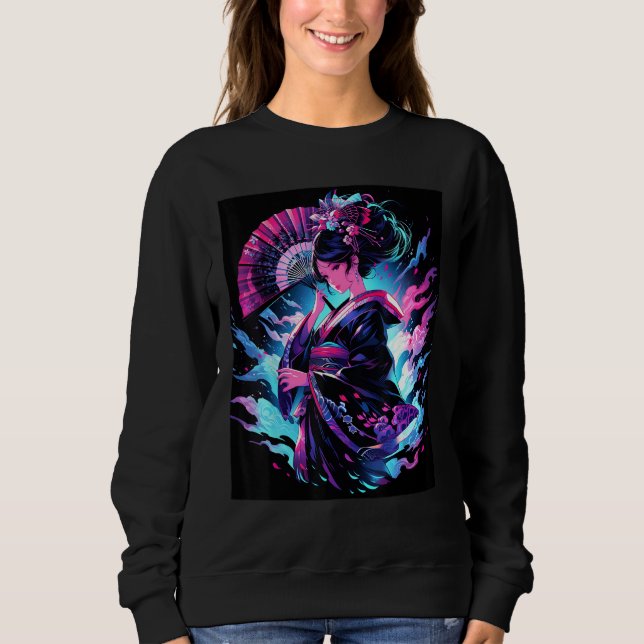 Captivating Geisha Essence of Grace Graphic Sweatshirt (Front)