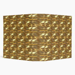 Captivating gold pattern 3 ring binder